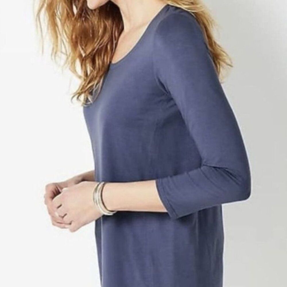 J. Jill Luxe Supima A-line Tunic Top Small Petite